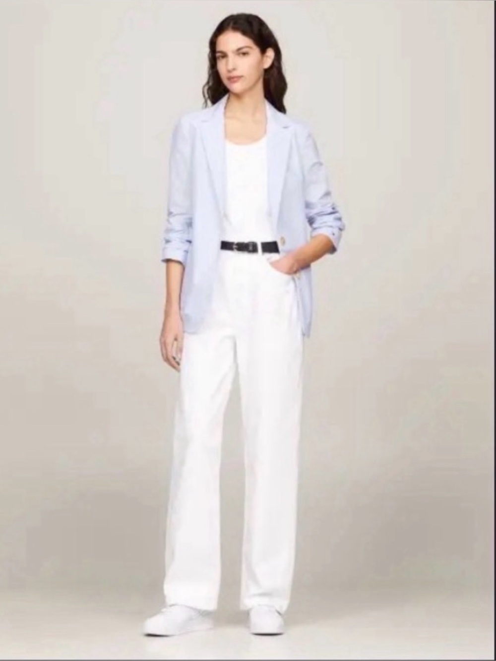 Tommy Hilfiger Linen/Cotton Blend Blazer